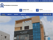 Tablet Screenshot of msbuilders.co.in